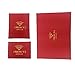 Jewelry Set, J.MOSUYA Ruby Swarovski Element Crystal Earring Pendant Necklace Set For Women Red