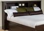Espresso Finish Queen Size Bed Frame