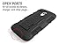 Moto G Case, Motorola Moto G Case, Starshop [Heavy Duty] Dual Layers with Kickstand and Locking Belt Clip Black