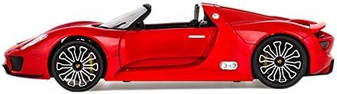 NoeMie® Porsche 918 Spyder 1:14 Scale, Gravity Sensor/Radio Remote Control RC Vehicle Diecast Model,Red