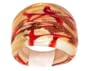 Red Italian Murano Glass Ring, Size 5