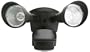 Designers Edge L-988BR 240 Degree Sensor Twin Head Super Bright LED Motion Activated Floodlight, Bronze