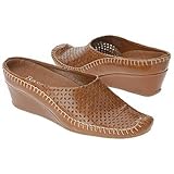 Women's Bass SUMMER Breathable Fashionable Slip On Leather Casual Wedges Shoes