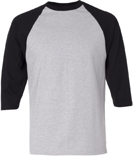 Anvil 6.1 oz. Cotton Raglan Baseball T-Shirt. 2184
