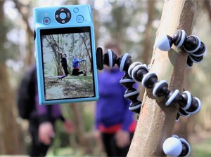 JOBY Gorillapod Flexible Tripod (Black/Fuchsia) and a Bonus IVATION Universal Smartphone Tripod Mount Adapter works for iPhone 5, 5s, 6, 6 Plus, HTC One, Galaxy S2, S3, S4, S5, S6, Blackberry Z10,Q10, Motorola Droid and Most Smartphones