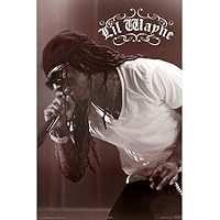 Lil Wayne Black and White Music Poster Print