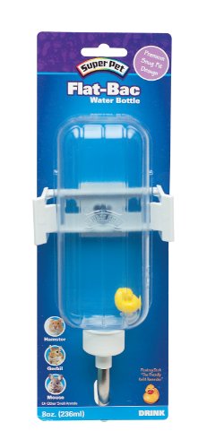 Super Pet Flat Bac Water Bottle, Hamster - 8 oz.
