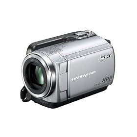 Sony DCRSR57E Handycam Camcorder With Built-in 80GB Hard Disc Drive - Silver (61hrs)