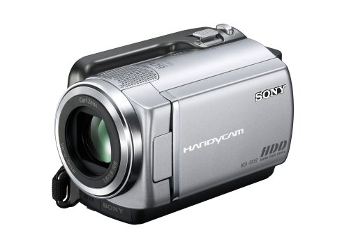 Sony DCRSR57E Handycam Camcorder With Built-in 80GB Hard Disc Drive - Silver (61hrs)