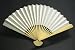 Paper Fan, 10 inch White , 10 pieces #G713