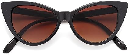 Kids / Young Girls Super Cat Eye Vintage Fashion Inspired Mod Eyewear / Sunglasses (Brown-Bronze)