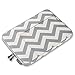 Runetz Sleeve for MacBook 12 inch Sleeve Neoprene Case with Accessory Pocket with Retina Display and fit Other Laptop up to 12 inch, Chevron Gray