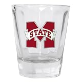 Set of 2 Mississippi State Bulldogs Optic Shot Glass - NCAA College Athletics - Fan Shop Merchandise