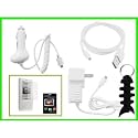 5 in 1 items combo for Amazon Kindle 2 ( 2nd Generation), Barnes & Noble ,Nook includes : Car Charger + Wall Travel Charger + Straight usb data cable + Screen Protector +Fishbone keychain
