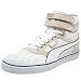PUMA Men's Sky High Vulc RLS High Sneaker,White/Light Gray/Pewter,9 D