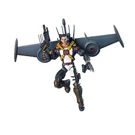 X-Men Action Figure Asst. 2:Super Poseable Air Strike Wolverine w Pop-Out Wings by Toy Biz
