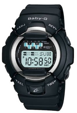 Casio Baby G Jelly Black Resin Ladies Watch BG1001-1V