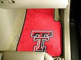 Texas Tech Univ Car Mats 2 Piece universal fit Car Floor Mat (Rug) - Texas Tech Red Raiders