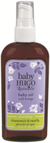 Baby Hugo Naturals Calming Baby Oil, Vanilla & Chamomile 4 fl oz