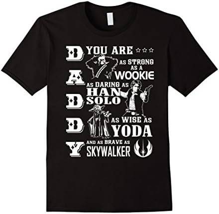 Men's Dad - You Are My Super star Hero T shirt wars Large Black