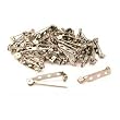 36 Bar Pin Backs Nickel Plated Broaches Badges Parts