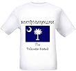 SOUTH CAROLINA - THE PALMETTO STATE - FLAG - State-series - White T-shirt