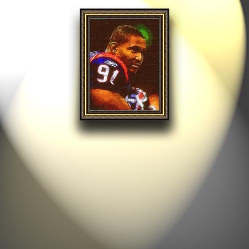 Completely Handpainted American Football Sport Painting, Custom Order FL3968, Oil on Canvas, with Option to Paint Jerry, Brett & Co. from Any Other Favorite Photograph or Picture, Unframed, Size 25'' x 33