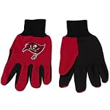 Tampa Bay Buccaneers Red & Black Jersey Work Gloves Nfl Mcarthur Towels R1328ttg