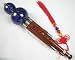 Sandalwood Cloisonne 3 Octaves Gourd Flute Hulusi #108B - FREE SHIPPING