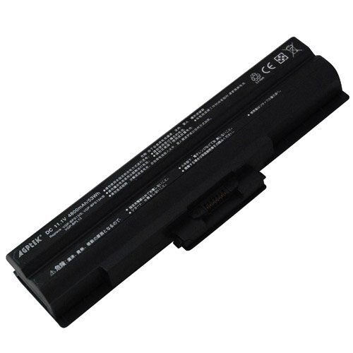 4800mAh/49Wh Laptop Battery for Sony Vaio VGN-AW VGN-CS VGN-FW VGN-NS VGN-NW Series VGP-BPL13 VGP-BPS13A/B VGP-BPS13B/B VGP-BPS13 VGP-BPS13/B VGP-BPS13A/Q VGP-BPS13A/R VGP-BPS13AB (Black)