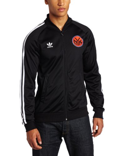 NBA Men's New York Knicks Originals Court Series Legacy Track Jacket (Black, X-Large)