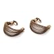 Cooper Pleat Clip Earrings by Sarah Cavender