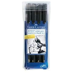 Faber-Castell Manga-Tuschestifte in Etui schwarz