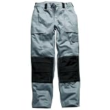(ディッキーズ) Dickies メンズ グラフター デュオトーン ワークトラウザーズ 作業服ボトムス 作業着ズボン 作業用パンツ 男性用 (32L) (グレー/ブラック)