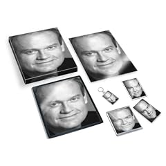KELSEY GRAMMER - Original Art Gift Set #js001 (Includes - A4 Canvas - A4 Print - Coaster - Fridge Magnet - Keyring - Mouse Mat - Sketch Card)