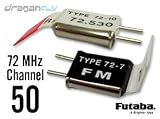 Futaba Channel 50 Crystal Set 72MHz FM Radio Receiver + Transmitter Crystals by Futaba