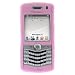 BlackBerry 8130 Pearl Smartphone Accessory Bundle- Pink Flexible Soft Silicone Skin Case + Premium Reusable LCD Screen Guard Protector with Lint Cleaning Cloth By Ikross