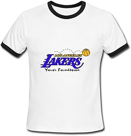 FunnYOU Retro Custom NBA Los Angeles Lakers Men's Contrast T-shirt