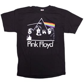 Impact Men's Pinik Floyd Dark Side Of The Moon With Band Short Sleve T-Shirt