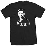 LOST JACK tv show drama season television fan BW SHIRT