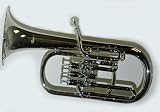 NEW NICKEL GLEAM ALTO HORN Eb PISTON VALVE CONICAL BORE