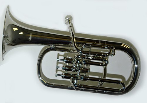 NEW NICKEL GLEAM ALTO HORN Eb PISTON VALVE CONICAL BORE