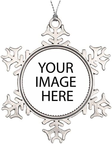 Xmas Trees Decorated Add Your Image Or Text Here Make Your Own Snowflake Ornament