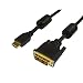 HDTV-Kabel HDMI (19-pol) auf DVI-D Stecker/Stecker L�nge 5m