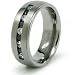 8mm Titanium Ring with CZ (Sizes 8-12)