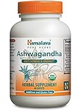 Himalaya Pure Herbs Ashwagandha, Anti-Stress and Energy Capsules, 2.96 mg, 60 Count