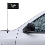 NHL Pittsburgh Penguins 4" x 5.5" Black Antenna Flag