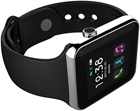 DFyou Bluetooth Healthy Smart Watch Camera Touch Screen Pedometer Android Wrist (Silver)