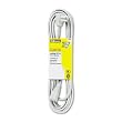 Fellowes&reg; Indoor Heavy-Duty Extension Cord, 3-Prong Plug, 1 Outlet, 15-ft. Length, Gray