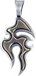 BICO AUSTRALIA JEWELRY (T14) AMOEBA - RELEASE OF CREATIVE ENERGY - Comes with a Generic 18 inch (to 20in) Adjustable 4mm Black Rubber Necklace.